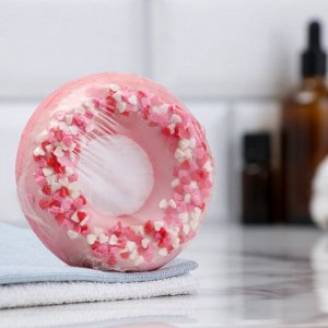 Бомбочка для ванны "Клубничный пончик", 75 г