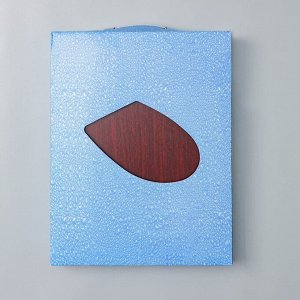 Сиденье для унитаза с крышкой «Натуральное дерево», 45x35 см, цвет орех