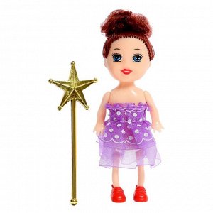 Кукла малышка «Волшебница», с волшебной палочкой, МИКС