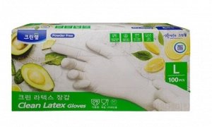 Тонкие перчатки из натурального латекса без внутреннего покрытия (стандартные, неопудренные) размер L, 100 штук / 12