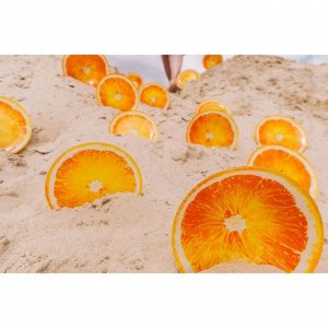 Набор тарелок стеклянных Доляна «Сочный апельсин», 19 предметов: 6 десертных тарелок, 6 обеденных тарелок, 6 мисок, салатник, цвет оранжевый