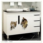 Наклейка интерьерная 3D &quot;Кошка&quot; на стену, 25 х 17 см, влагостойкая, ПВХ