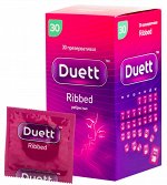 Презервативы DUETT ribbed №24 (Презервативы Дуэт ребристые)