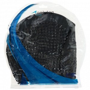 ONLITOP Шапочка для плавания взрослая, массажная, силиконовая, обхват 54-60 см, цвет черный