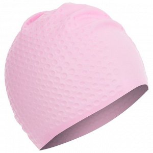 ONLITOP Шапочка для плавания взрослая, массажная, силиконовая, обхват 54-60 см, цвет розовый