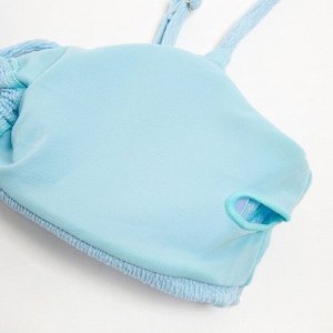 Купальник раздельный с завязками спереди женский MINAKU, голубой