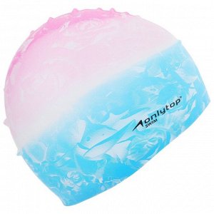 Шапочка для плавания взрослая ONLITOP Swim, силиконовая, обхват 54-60 см, цвета микс