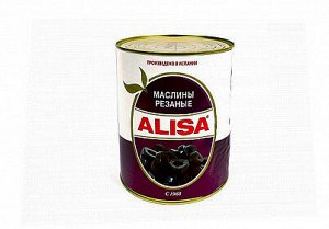 Маслины Alisa резаные 3 кг ж/б Испания