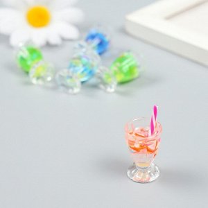 Декор для творчества "Фруктовый микс в стакане"