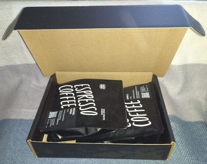 Подарочная коробка для упаковки 2х пачек кофе