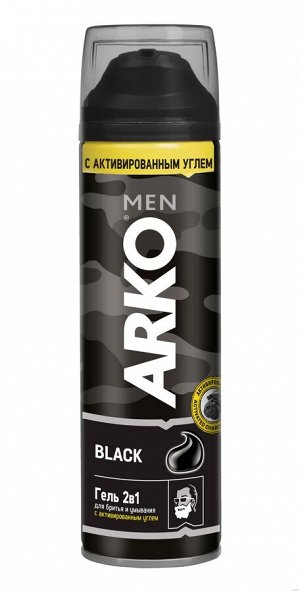 Arko Men гель 2 в 1 для бритья и умывания Black 200 мл