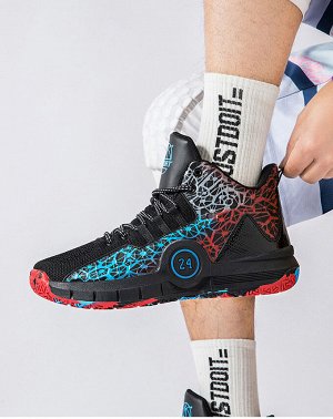 Подростковые кроссовки на шнурках, с цветными вставками