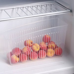 Контейнер для холодильника, 24,5х9,5х14 см, цвет прозрачный
