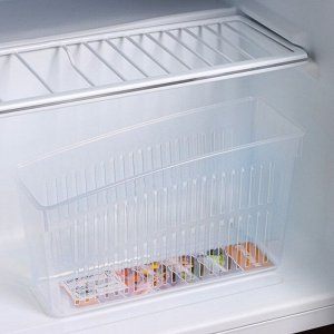 Контейнер для холодильника, 24,5?9,5?14 см, цвет прозрачный