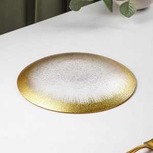 Тарелка десертная «Бурлеск», d=21 см, цвет золотой