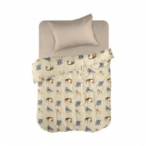 КПБ 1.5 перкаль "WENGE" kids (70х70) рис. 60028-2/30277-7 Mom and baby