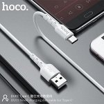Кабель USB HOCO X86 Spear или DU01 Novel USB - Apple Lightning 2.4A 1 м