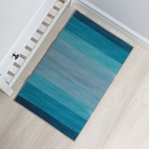 Коврик для дома Доляна «Лазурный», 50x80 см, цвет синий