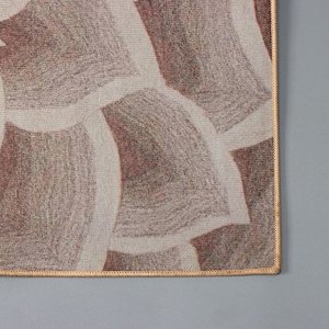 Коврик Доляна «Фло», 60?100 см, цвет серый