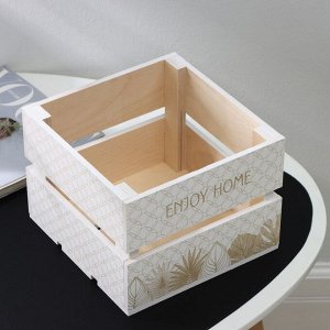 Ящик для хранения деревянный «Голден», 20x20x15 см