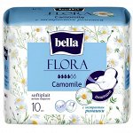 Прокладки гигиенические впитывающие Flora Ромашка 10 шт./уп.