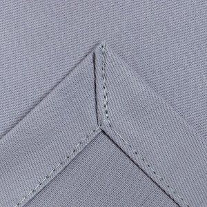 Набор салфеток с декоративными кольцами Grey pleasure, 40x40 см - 4 шт., 100% хлопок, саржа 190 г/м²