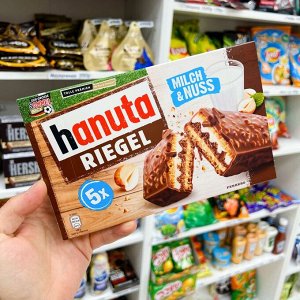 M&Ms Hanuta Riegel 34.5g - Ханута со сливочной начинкой