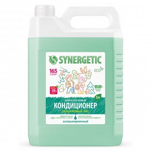 Кондиционер для белья SYNERGETIC "Реликтовый лес" гипоаллергенный, биоразлагаемый, 5л, 165 стирок