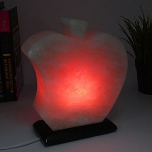 Солевая лампа "Яблоко" 180*95*210мм 2-4кг, свечение красное.