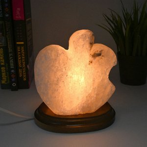 Солевая лампа "Яблоко" 140*110*155мм, свечение белое, 1700гр