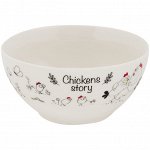 Салатник фарфоровый 650мл Chickens Story TM Rainbow