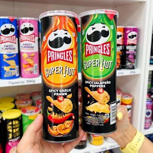 Pringles Spicy Garlic Prawn 110g - Принглс Спайси чеснок с креветками. Таиланд