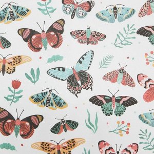 Бумага упаковочная крафтовая «Бабочки», 70 x 100 см