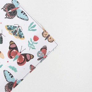 Дарите Счастье Бумага упаковочная крафтовая «Бабочки», 70 x 100 см