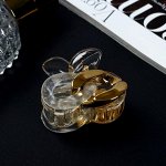 Краб для волос &quot;Лэсси&quot; звенья листики, 4,5х3 см, прозрачный