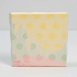 Коробка для кондитерских изделий с PVC крышкой «Бабочки», 10,5 x 10,5 x 3 см