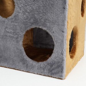 Домик "Кубик с лапкой" + игрушка, 40 х 40 х 40 см