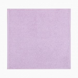 Полотенце махровое "Этель" 30х30 см, цвет светло-сиреневый, 100% хлопок, 340 г/м2