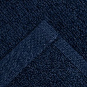 Полотенце махровое &quot;Этель&quot; 30х30 см, цвет тёмно-синий, 100% хлопок, 340 г/м2