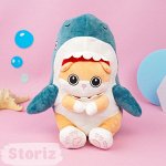 игрушка мягкая &quot;Котик в акуле&quot; 40см