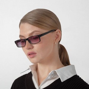 Готовые очки Восток 6617 тонированные, цвет чёрный, отгибающаяся дужка, -1