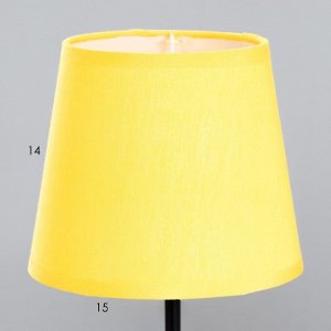 Лампа настольная Буржуа 1х15Вт Е14 16х16х40см черный/желтый