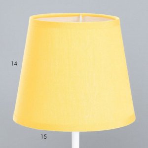 Лампа настольная Буржуа 1х15Вт Е14 16х16х40см белый/желтый