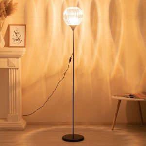 Торшер напольный BayerLux «Клауди», 1x15 Вт, Е27, черный, 27.5x27.5x160 см