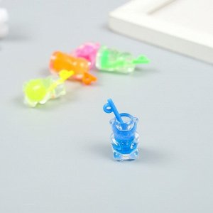 Декор для творчества пластик "Лимонад - мишка" МИКС 1,2х1,2х2,7 см