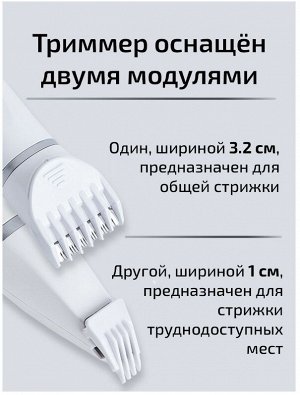 Машинка для груминга стрижки животных кошек и собак Xiaomi Petkit 2в1