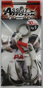 Ассист-хук Damiki Double Hook №30 (1шт, black nikel)