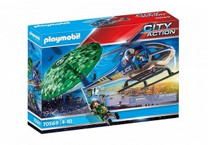 Playmobil. конструктор арт.70569 "Police Parachute Search" (Полицейский вертолет погоня с парашютом)