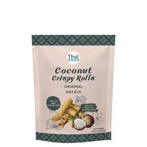 ROYAL THAI HERB Хрустящие кокосовые трубочки THAI COCO, 140 гр