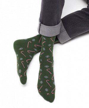 Мужские новогодние носки OMSA с праздничным рисунком